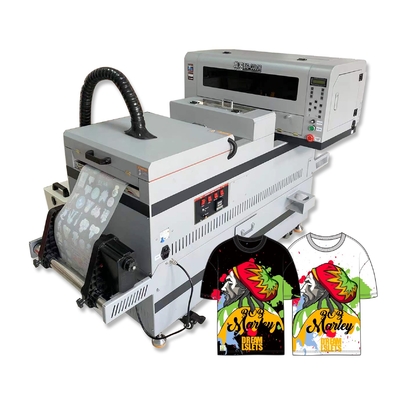 Impresora DTF de doble cabeza DX6 de 30 cm para transferencia de películas y textiles PET Todo en una máquina