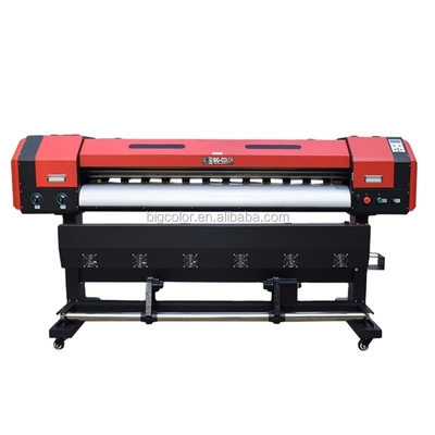 1Impresora de solventes ecológicos de.9m 6ft con 4 impresoras digitales de color y 1 impresora de inyección de tinta DX5