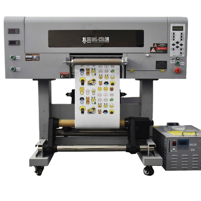Impresora de pegatinas de película de 60 cm UV DTF AB con cuatro cabezas TX800/i1600 e impresión holográfica