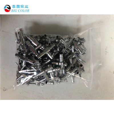 Conector de válvula de limpieza de metal para tinta a base de solvente y agua en impresoras de inyección de tinta
